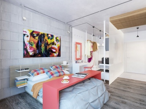 Two Cheerful Apartments Creatively Use Colour and Storage