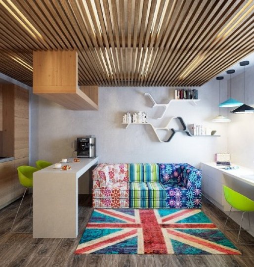TWO CHEERFUL APARTMENTS CREATIVELY USE COLOUR & STORAGE