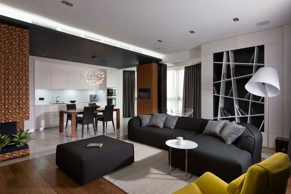 An Ornate Apartment in Shades of Grey